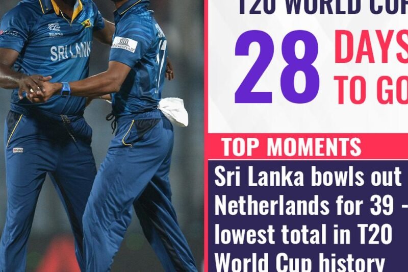 T20 World Cup, 29 days to go: Top moments – Sri Lanka bowls out Netherlands for the lowest total in tournament history